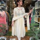 Designer Anarkali Suits   - Cream