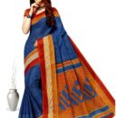 Pure Cotton Saree - Blue