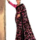 Sita Ramam Movie Saree - Black