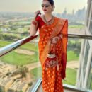 Banarasi Kadwa Pure Silk Saree - Orange