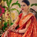 Banarasi Kadwa Pure Silk Saree - Orange