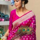 Banarasi Kadwa Pure Silk Saree - Pink