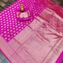 Banarasi Kadwa Pure Silk Saree - Pink