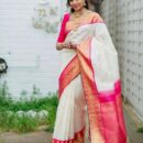 Banarasi Kadwa Pure Silk Saree - White