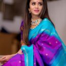 Banarasi Katan Pure Silk Saree - Purple