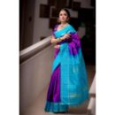 Banarasi Katan Pure Silk Saree - Purple