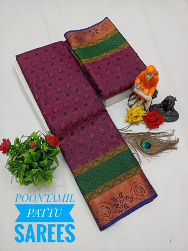 Art Silk Saree - Purple