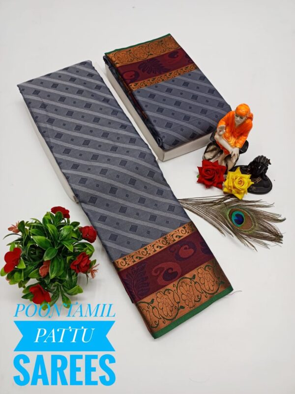 Art Silk Saree - Grey