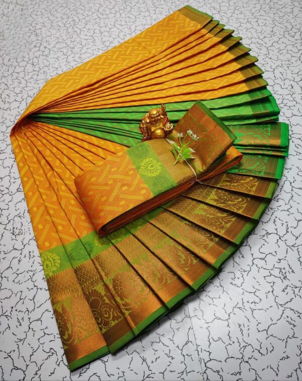 Art Silk Saree - Yellow