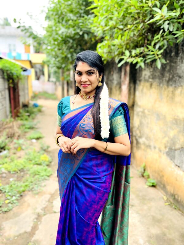 Art Silk Saree - Blue