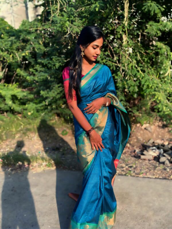 Art Silk Saree - Blue