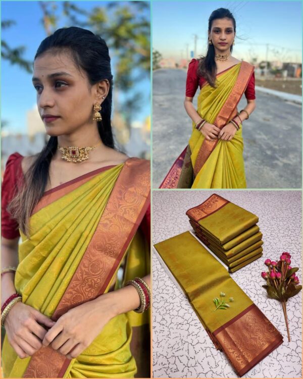 Art Silk Saree - Green