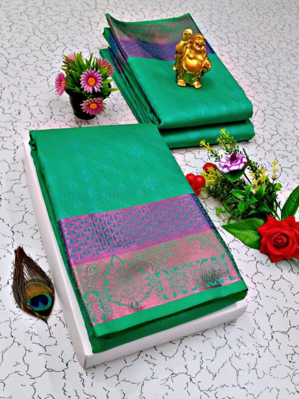 Art Silk Saree - Green