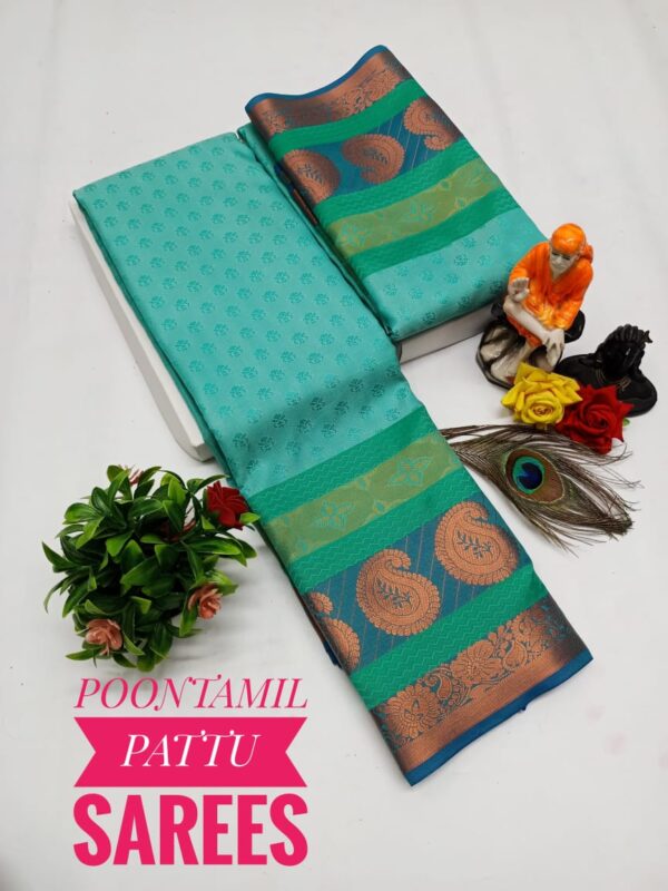 Art Silk Saree - Green