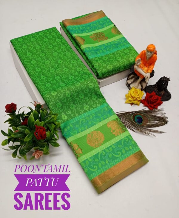 Art Silk Saree - Green