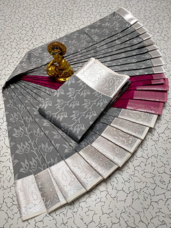 Art Silk Saree - Grey