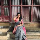 Art Silk Saree - Grey
