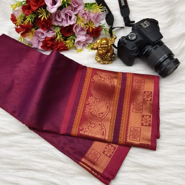 Art Silk Saree - Maroon