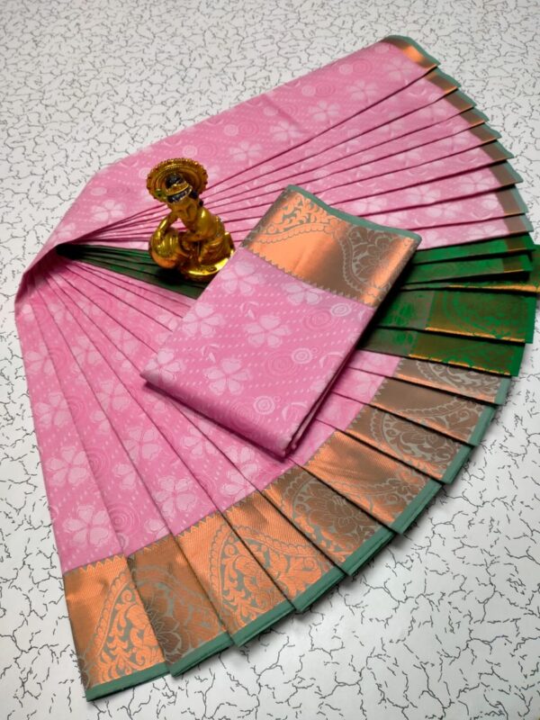 Art Silk Saree - Pink