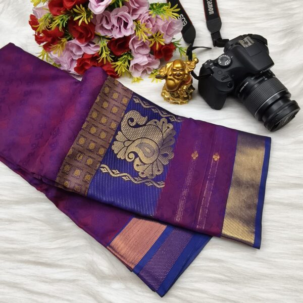 Art Silk Saree - Purple