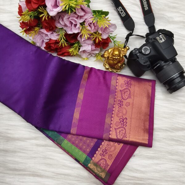 Art Silk Saree - Purple