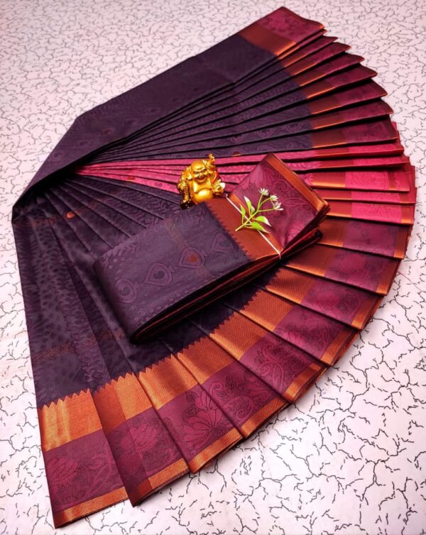 Art Silk Saree - Purple