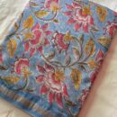 Chanderi Silk Saree - Hand Block Print