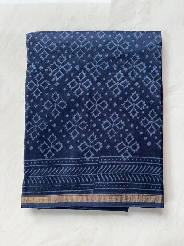 MAHATI Designer Chanderi Silk Saree - Blue