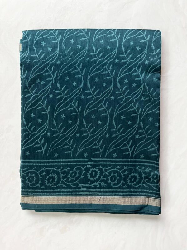 MAHATI Designer Chanderi Silk Saree - Blue