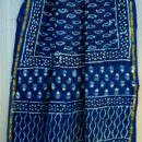 Chanderi Silk Saree - Hand Block Print
