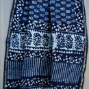 Chanderi Silk Saree - Hand Block Print