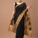 Chanderi Silk Saree - Hand Block Print