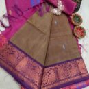 Pure Silk Banana Pith Saree - Green