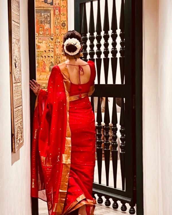 Pure Silk Saree - Red