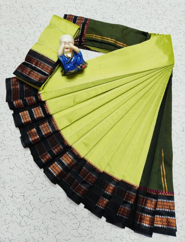 Pure Silk Cotton Saree - Green