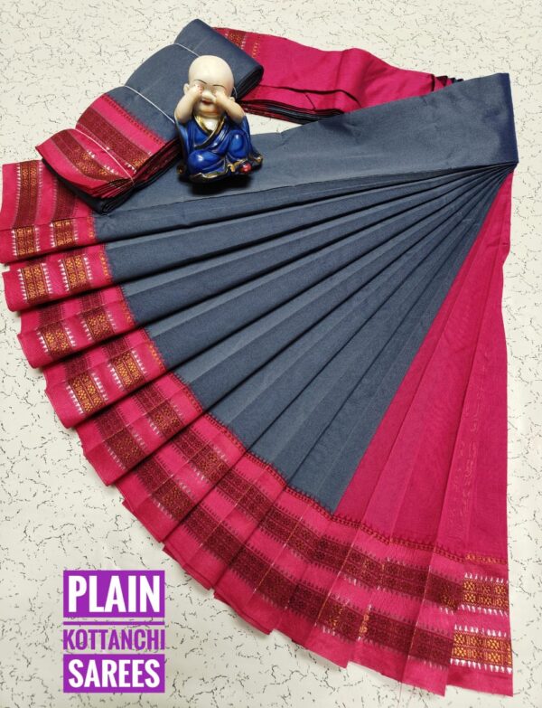 Pure Silk Cotton Saree - Grey