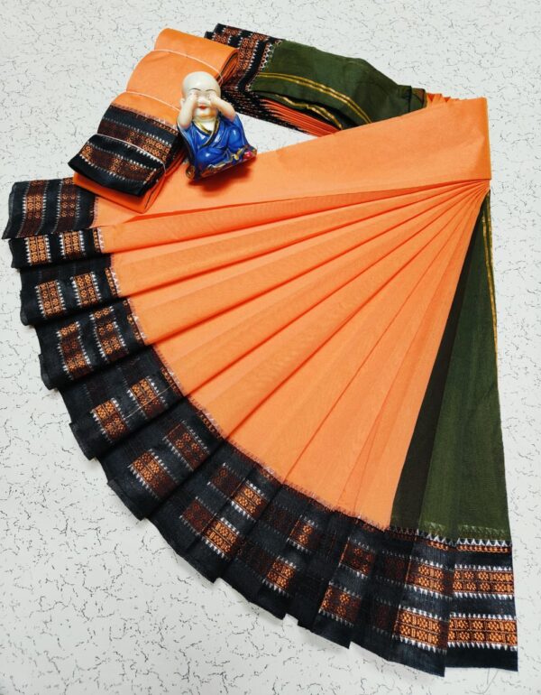 Pure Silk Cotton Saree - Peach