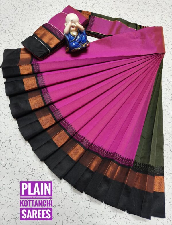 Pure Silk Cotton Saree - Pink