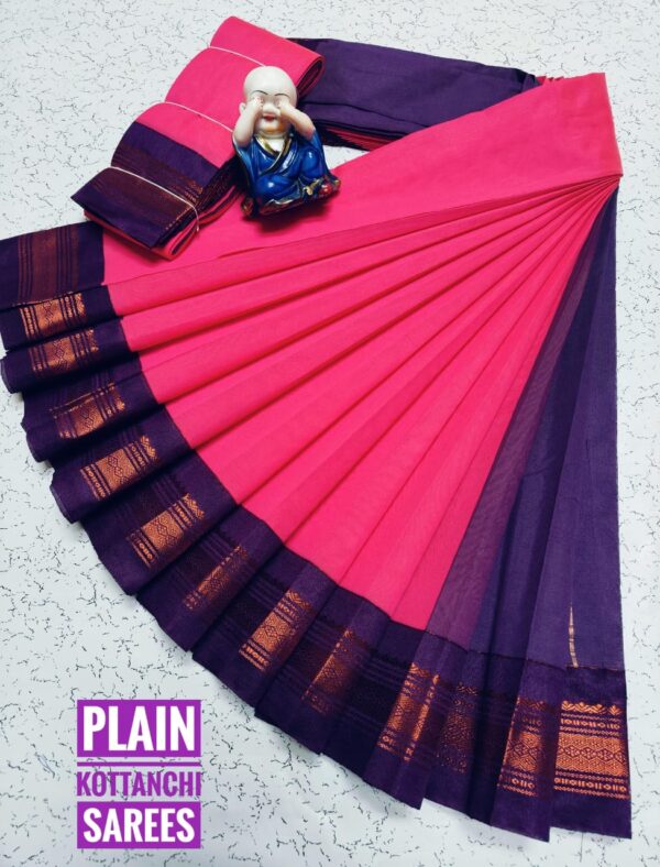 Pure Silk Cotton Saree - Pink