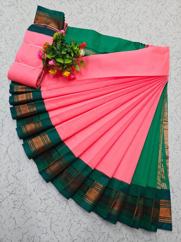 Pure Silk Cotton Saree - Pink