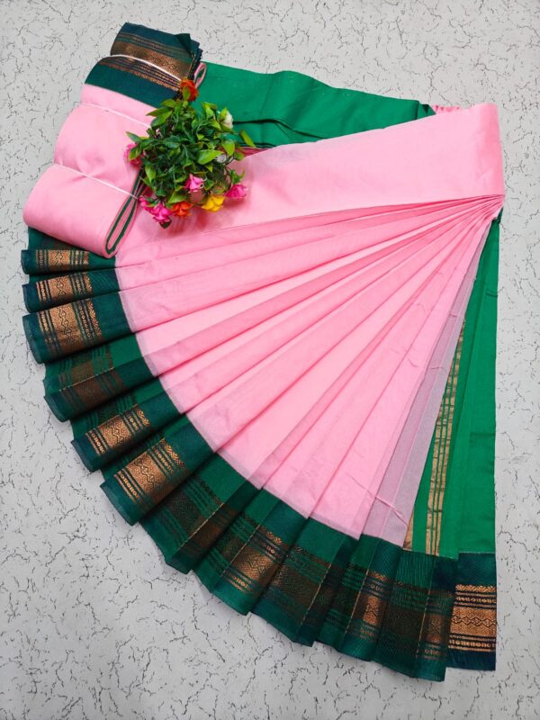 Pure Silk Cotton Saree - Pink