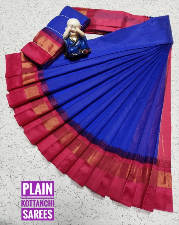 Pure Silk Cotton Saree - Violet