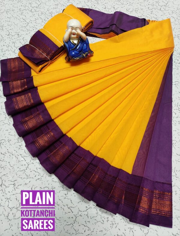 Pure Silk Cotton Saree - Yellow