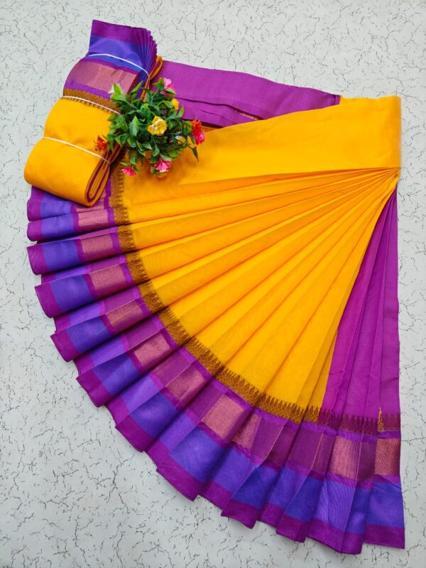 Pure Silk Cotton Saree - Yellow