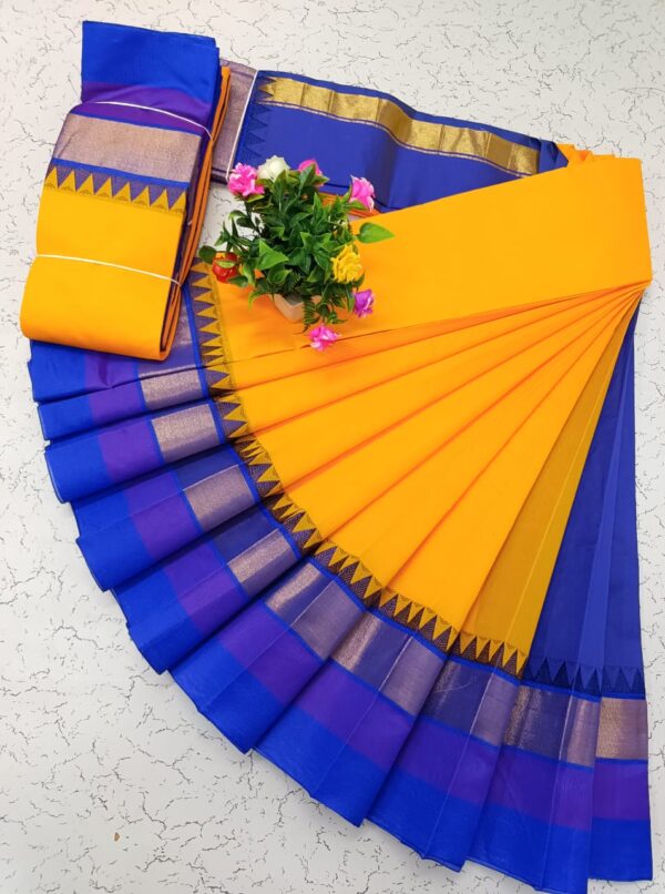 Pure Silk Cotton Saree - Yellow