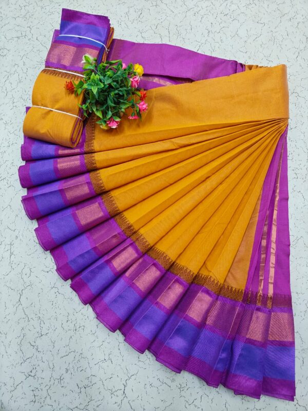 Pure Silk Cotton Saree - Yellow