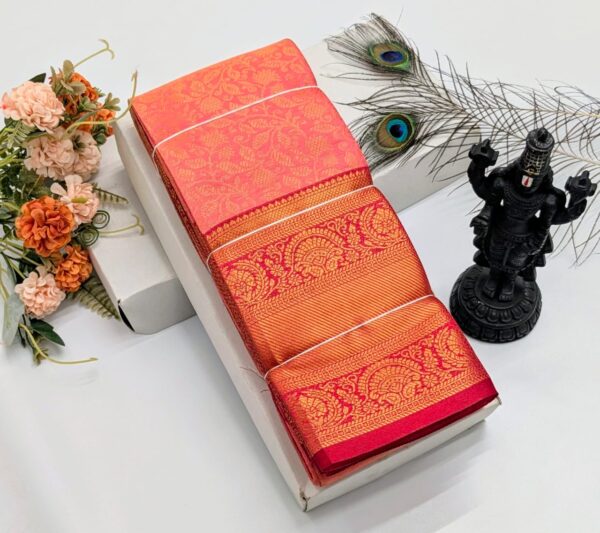 Pure Soft Silk Saree - Peach