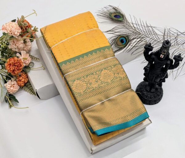 Pure Soft Silk Saree - Yellow