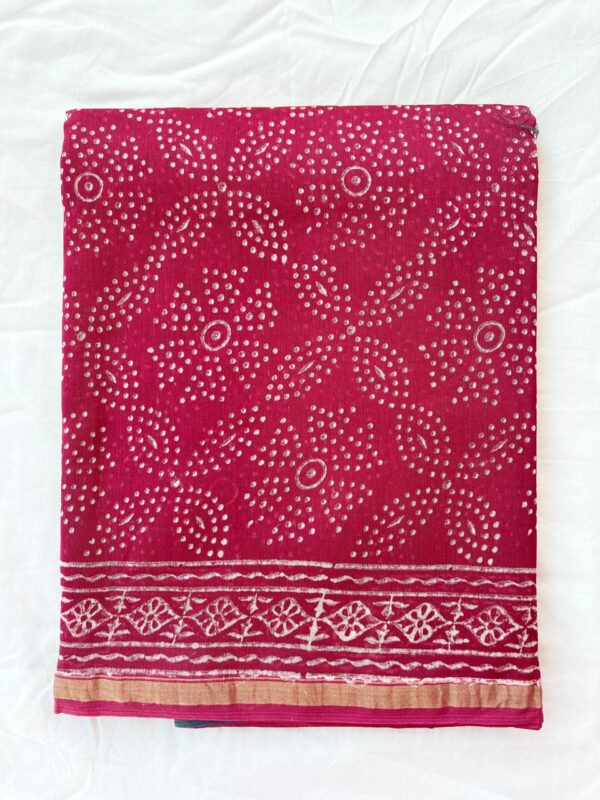 MAHATI Designer Chanderi Silk Saree - Pink