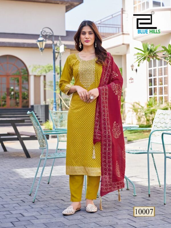 MAHATI Rayon Salwar Suits with Dupatta   - Yellow